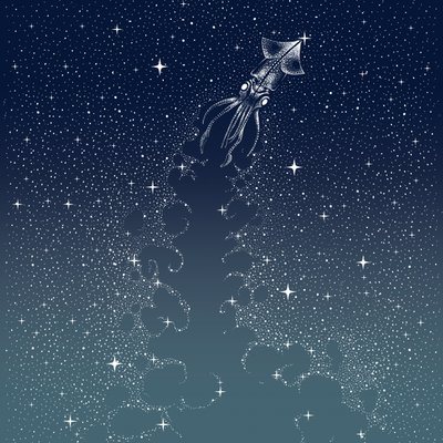 Celestial Squid Flight by Alirıza ÇAKIR