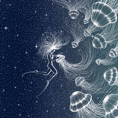 Cosmic Jellyfish Dream by Alirıza ÇAKIR