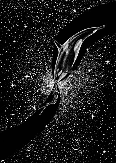 Starry Whale Embrace by Alirıza ÇAKIR