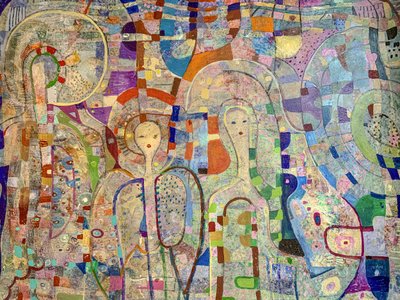 Dreamy Mosaic Figures by Alise Loebelsohn
