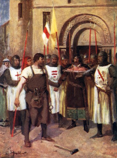 Hubert de Burgh and the Blacksmith by Allan (after) Stewart