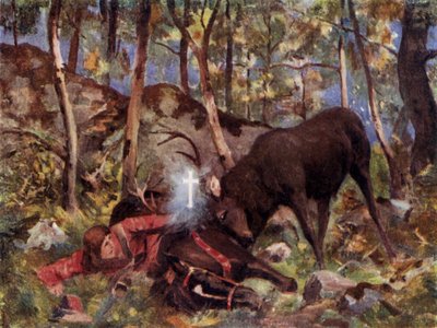 St David and the Holy Grail by Allan (after) Stewart