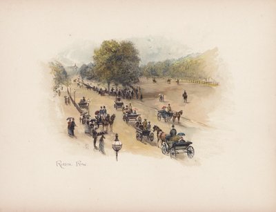 Familiar London: Rotten Row by Allan F. Barraud