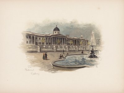 Familiar London: The National Gallery by Allan F. Barraud