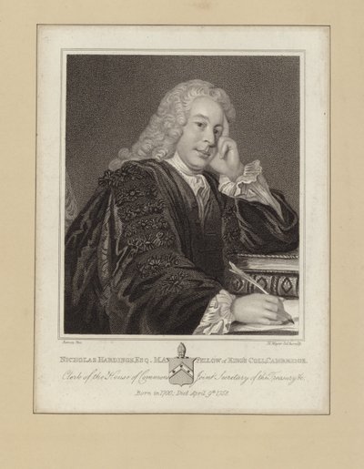 Nicholas Hardinge by Allan Ramsay