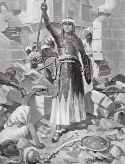 Princess Chand Bibi defends Ahmadnagar by Allan Stewart