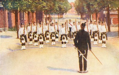WW1: Drill Squad at Aldershot by Allan Stewart