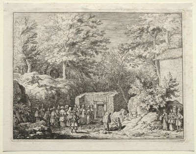 Four Springs in and around Spa: The Fourth Spring, The Spring at Sauvenière by Allart van Everdingen