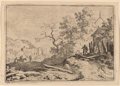 Hut with the Remains of a Hedge by Allart van Everdingen