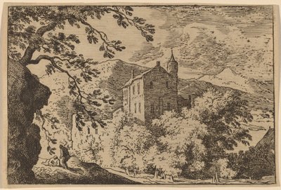 Large House with a Turret by Allart van Everdingen