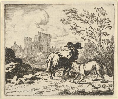 Renard Sends the Ram Back to the Lion with a Package Containing the Rabbit