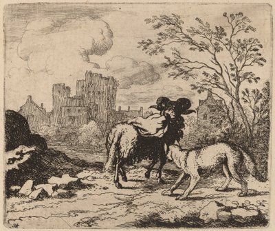 Reynard Asks the Ram to Deliver a Document, probably c. 1645-1656 by Allart van Everdingen