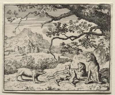 Reynard the Fox: The Badger Calls Reynard to Court by Allart van Everdingen