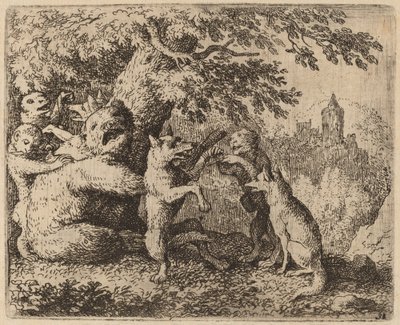 The Bear and the Wolf are Persecuted by Allart van Everdingen