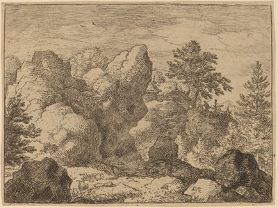 The Pointed Rock by Allart van Everdingen