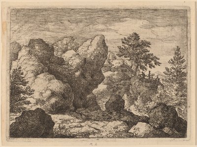 The Pointed Rock by Allart van Everdingen