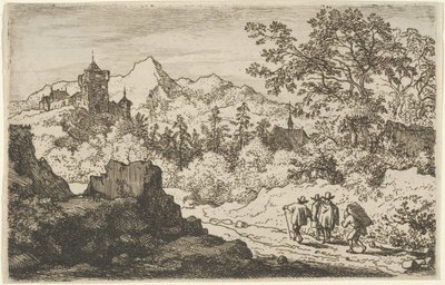 The Three Men and the Porter by Allart van Everdingen