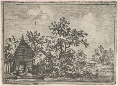 The Two Barrels Before a Hut by Allart van Everdingen