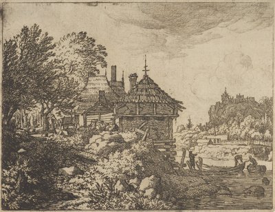 The Two Boats Approach a Hut, 17th Century by Allart van Everdingen
