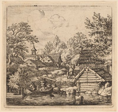 Unloading a Barge, probably c. 1645-1656 by Allart van Everdingen
