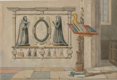 Wednesbury Church - Monument to Thomas and Eleanor Parkes by Allen Edward Everitt