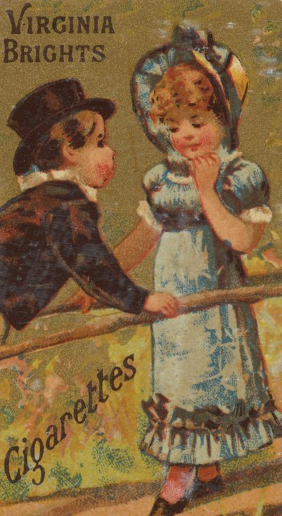 From the Girls and Children series promoting Virginia Brights Cigarettes for Allen & Ginter by Allen and Ginter