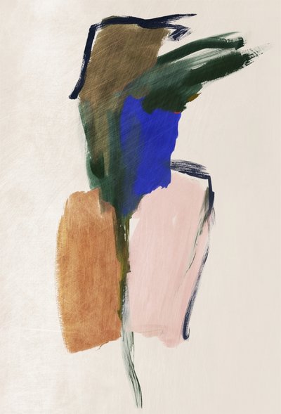 Colorful Organic Abstract by Alma
