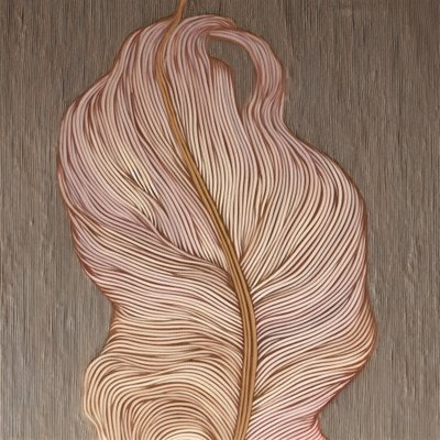 Flowing Feather Lines by Alma
