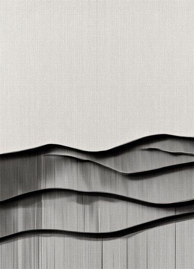 Minimalist Wavy Landscape by Alma