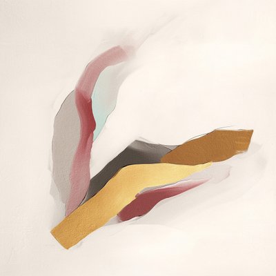 Modern Flowing Gold Abstract by Alma