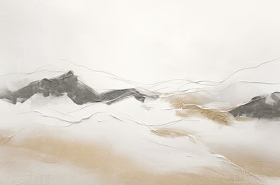 Serene Abstract Mountains by Alma