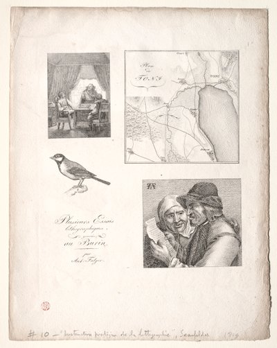 The Art of Lithography: Four Subjects after Falger by Alois Senefelder