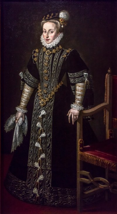 Portrait of Anne of Austria by Alonso Sanchez Coello