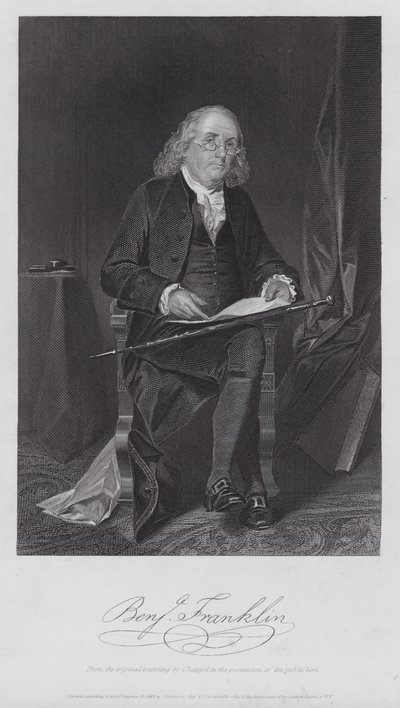Benjamin Franklin by Alonzo (after) Chappel