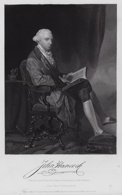 John Hancock by Alonzo (after) Chappel