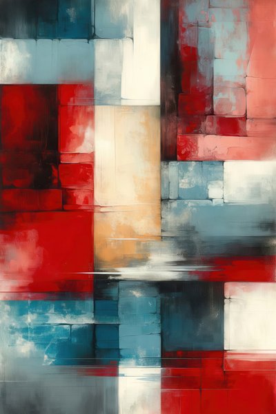Abstract Color Blocks by Alpenglow Workshop