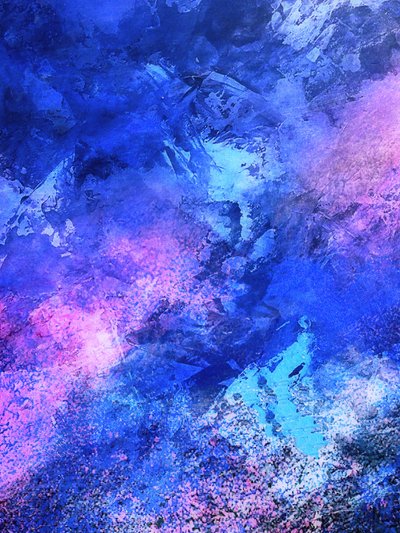 Blue Purple Cosmic Swirl by Alpenglow Workshop