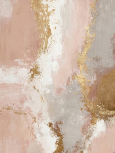 Blush Gold Abstraction by Alpenglow Workshop