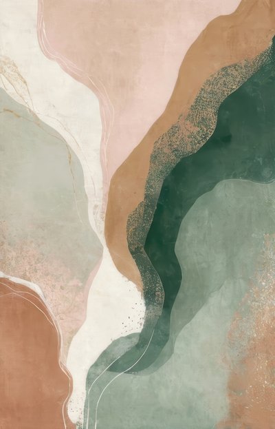 Earthy Flowing Abstract by Alpenglow Workshop
