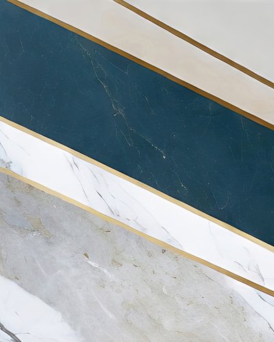 Elegant Marble Gold Stripes by Alpenglow Workshop