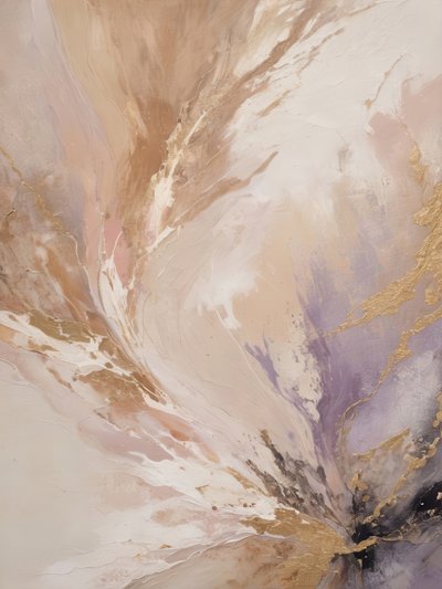 Golden Fluid Abstract by Alpenglow Workshop