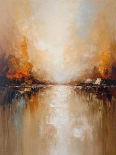 Golden Horizon Reflection by Alpenglow Workshop