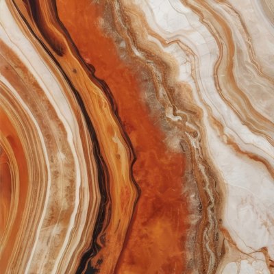 Rich Orange Agate Flow by Alpenglow Workshop