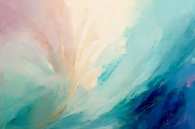 Serene Fluid Abstract by Alpenglow Workshop