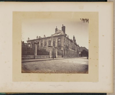 The Arsenal on Fire. Exterior View. by Alphonse J. Liébert