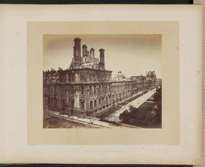 The Burned Tuileries Palace. General View. by Alphonse J. Liébert