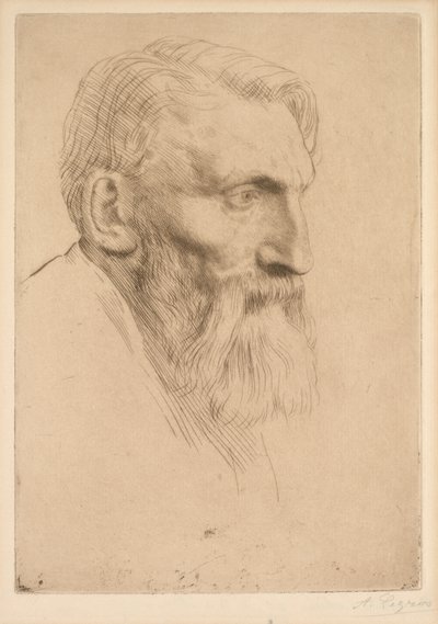 Auguste Rodin by Alphonse Legros