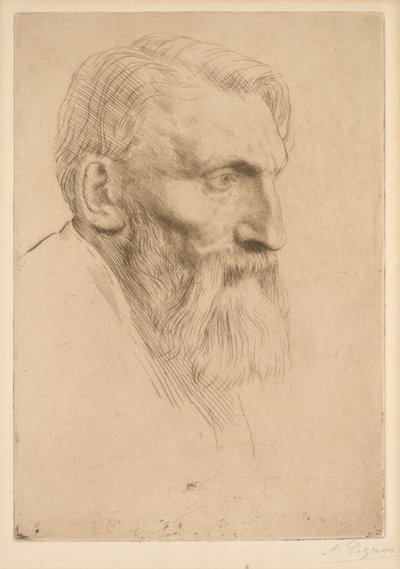 Auguste Rodin by Alphonse Legros