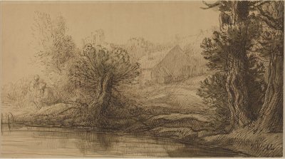 Bank of a River by Alphonse Legros