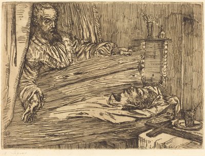 Berenice, 2nd plate by Alphonse Legros